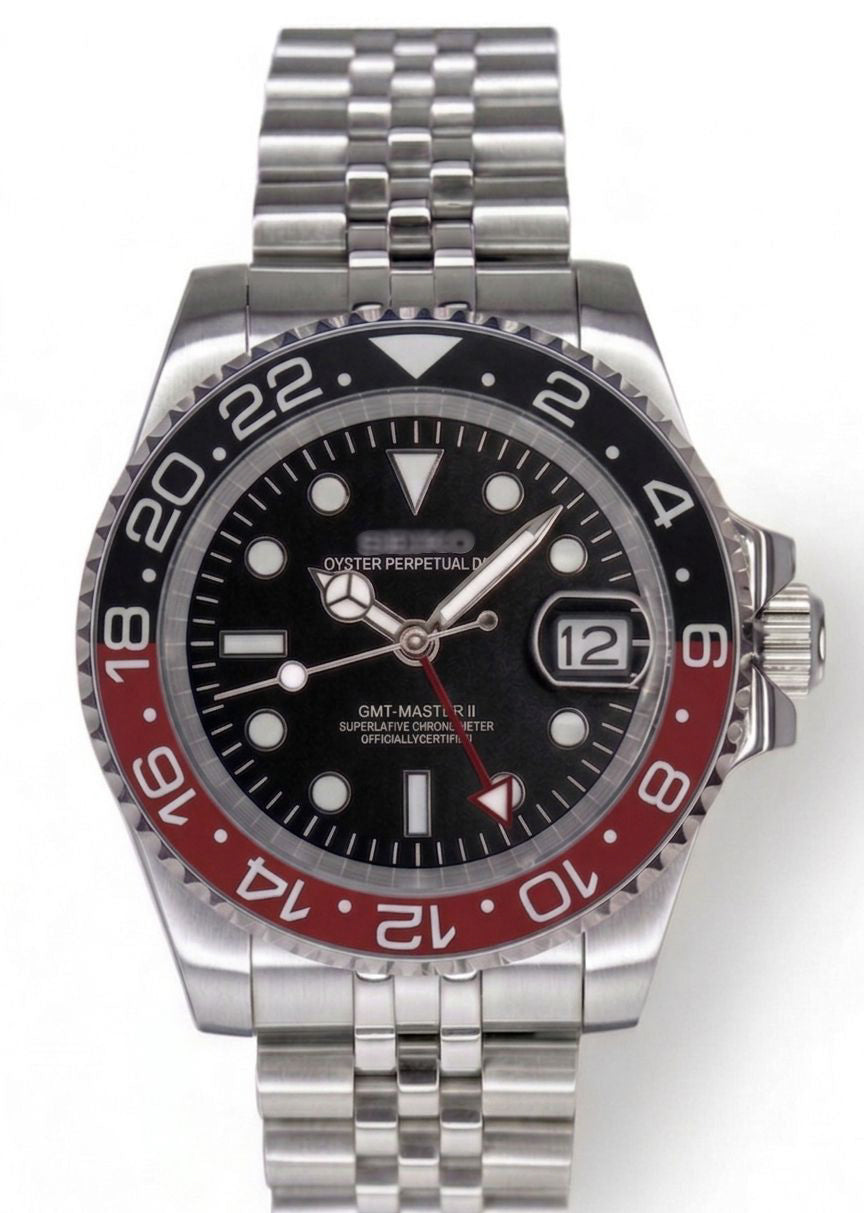 COKE 'GMT-MASTER II' MOD Red Black 40mm