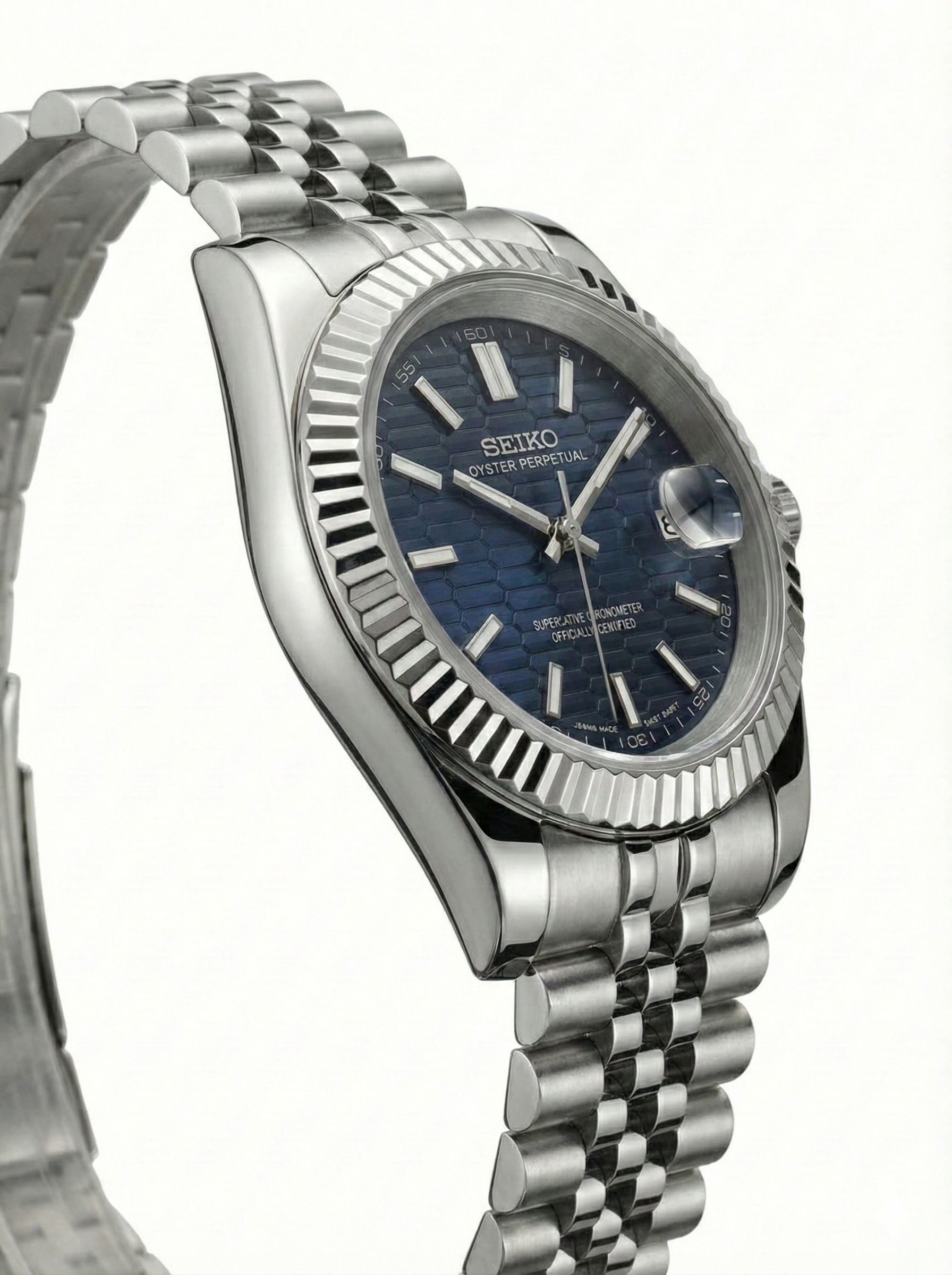 Datejust MOD Dark Blue Textured
