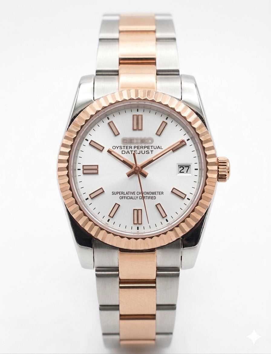Datejust MOD Rose Gold White