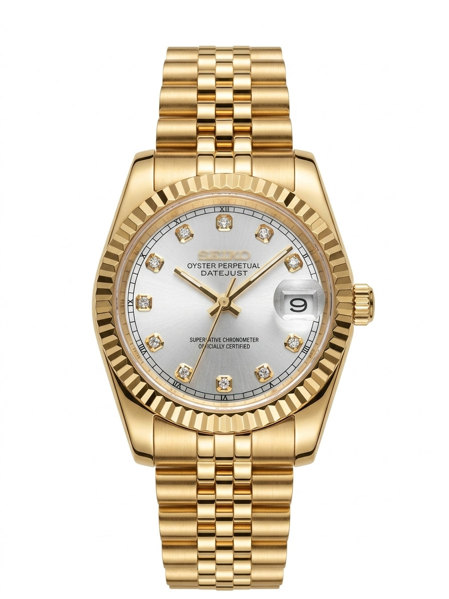 Datejust MOD Gold - White diamond