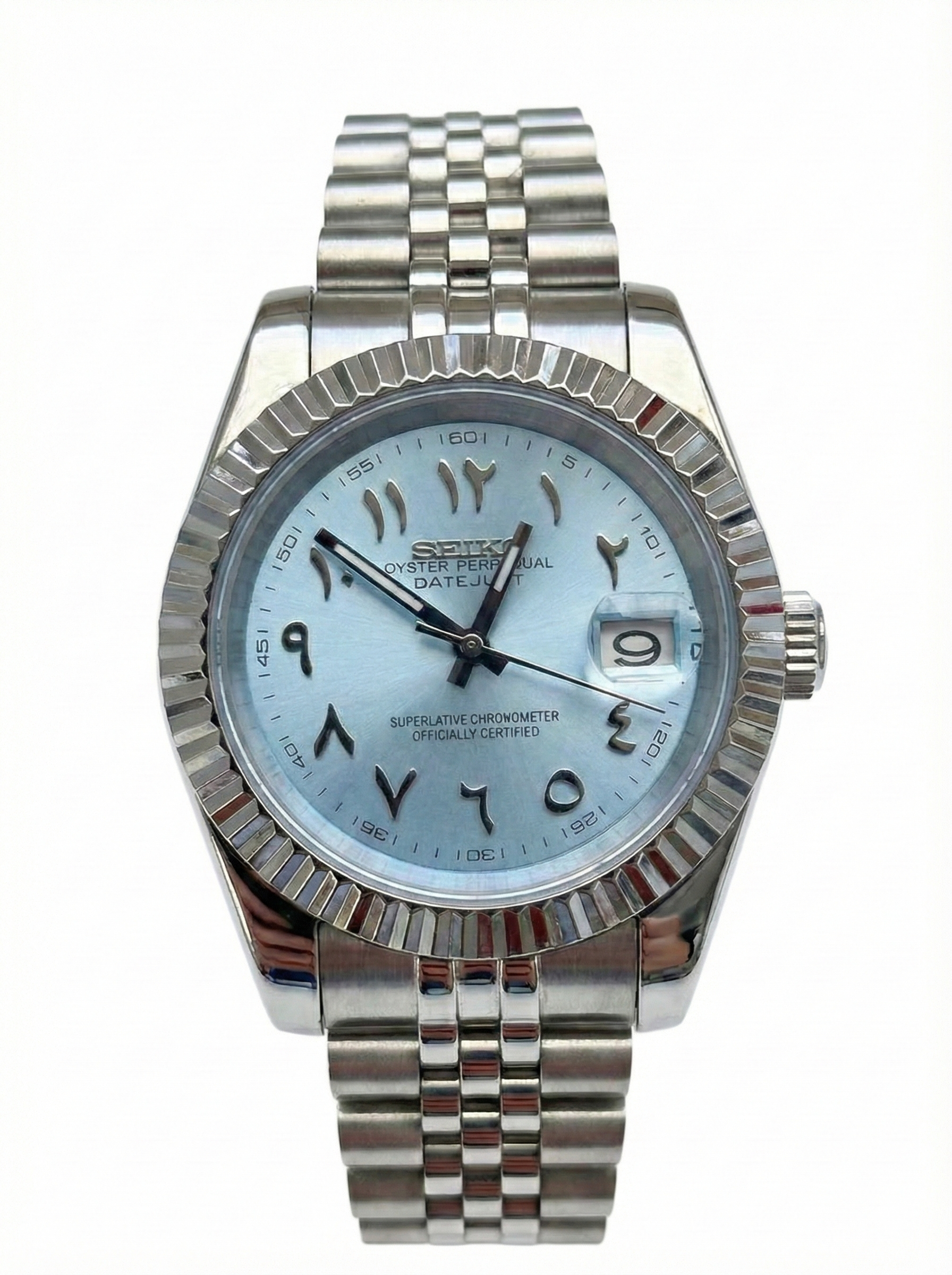 Datejust MOD Ice Blue Arab