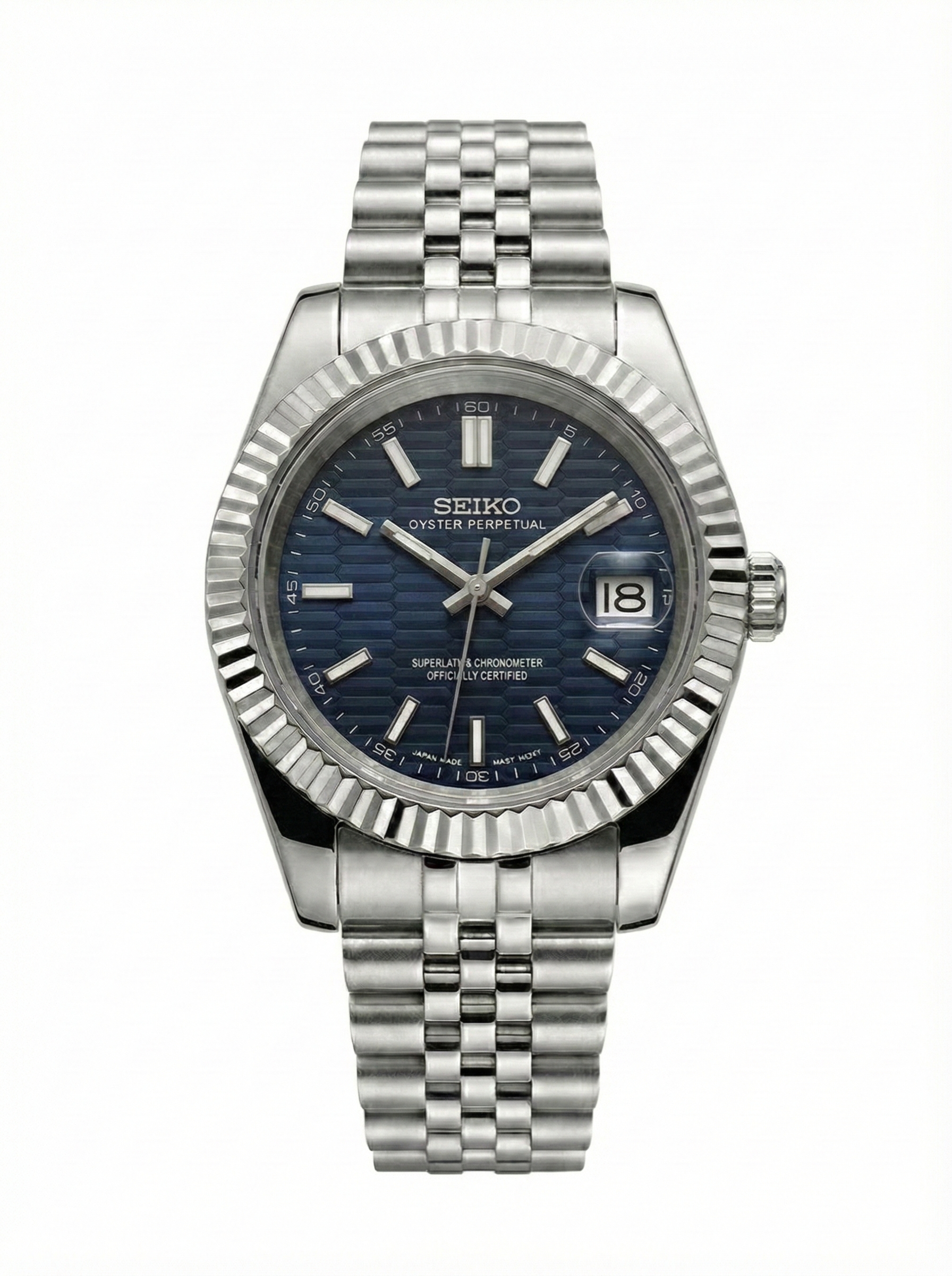 Datejust MOD Dark Blue Textured