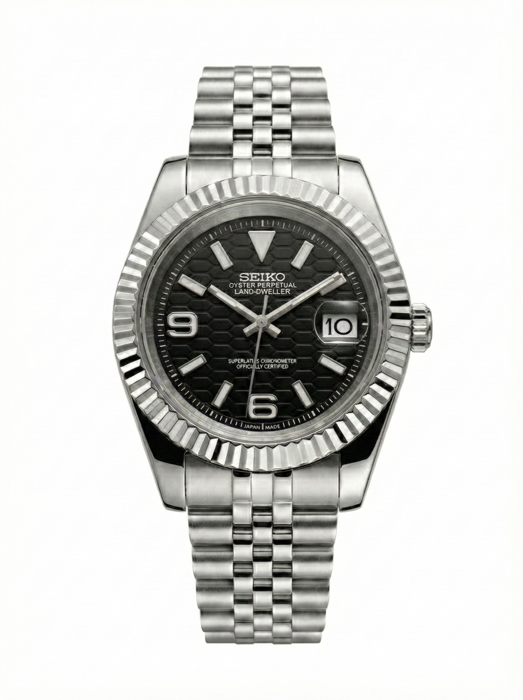 Datejust MOD Black Land-Dweller style