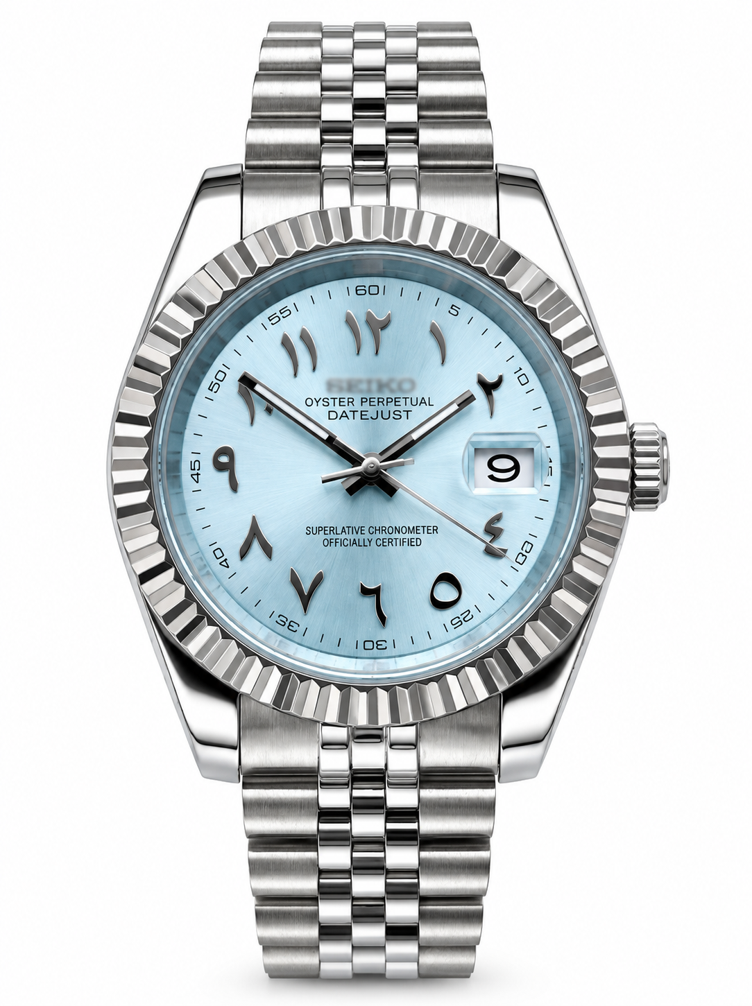 Datejust MOD Ice Blue Arab