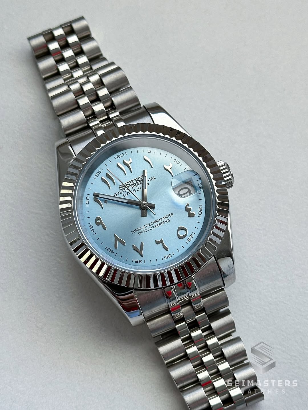 Datejust MOD Ice Blue Arab