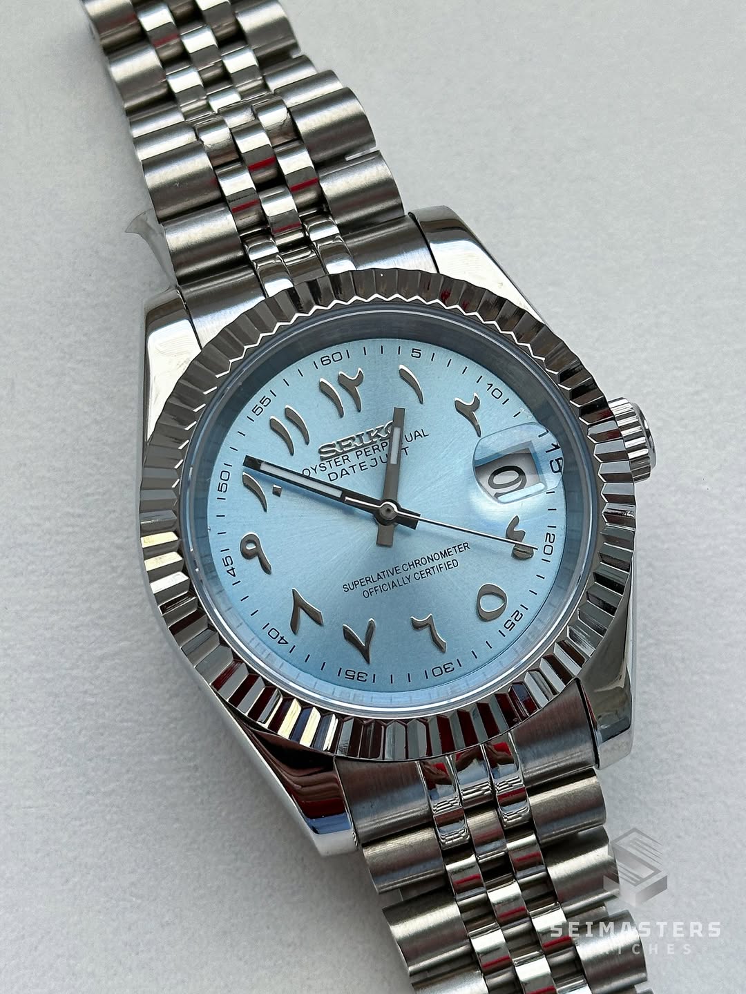 Datejust MOD Ice Blue Arab