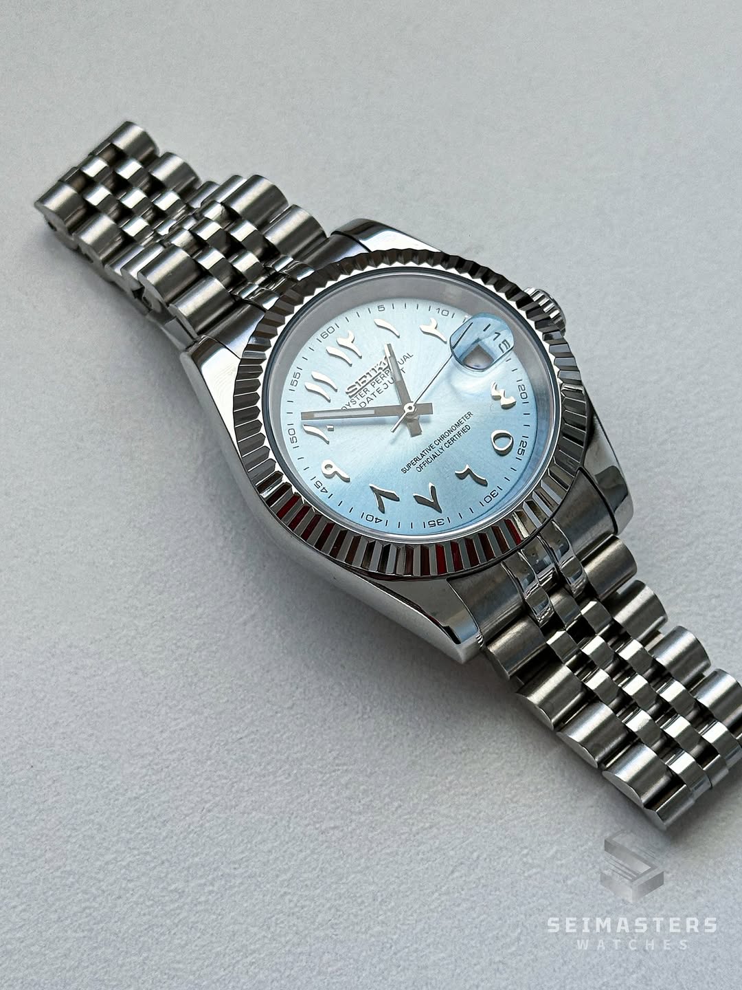 Datejust MOD Ice Blue Arab