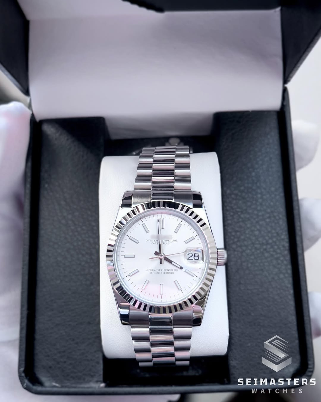 Datejust MOD Silver White