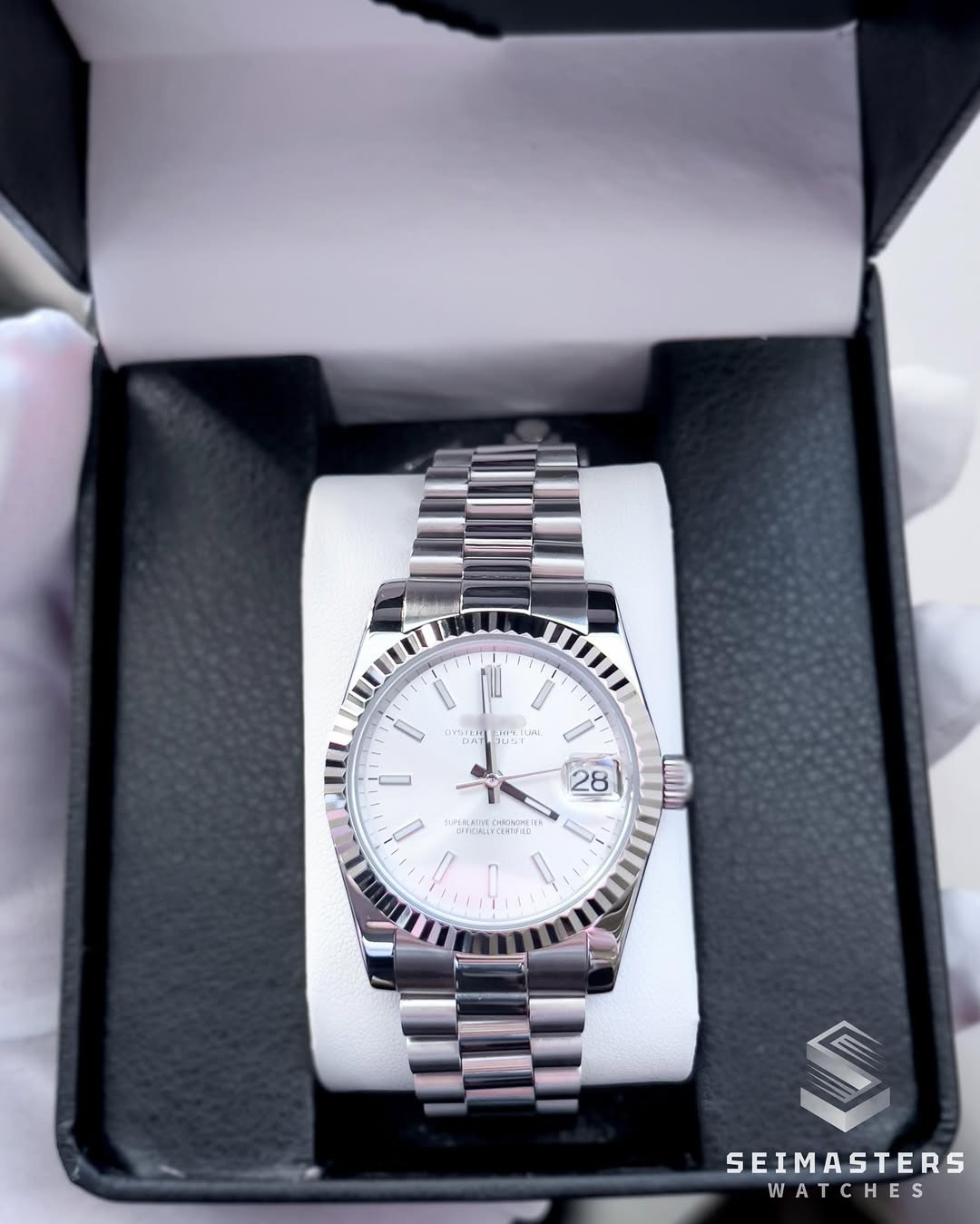 Datejust MOD Silver White