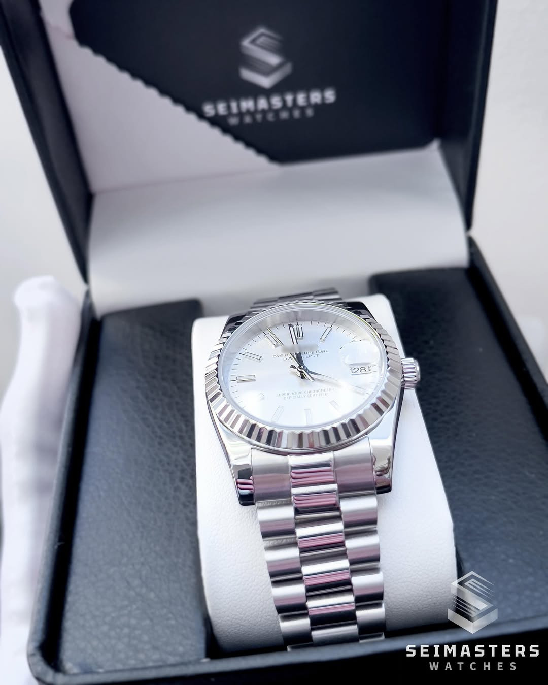 Datejust MOD Silver White