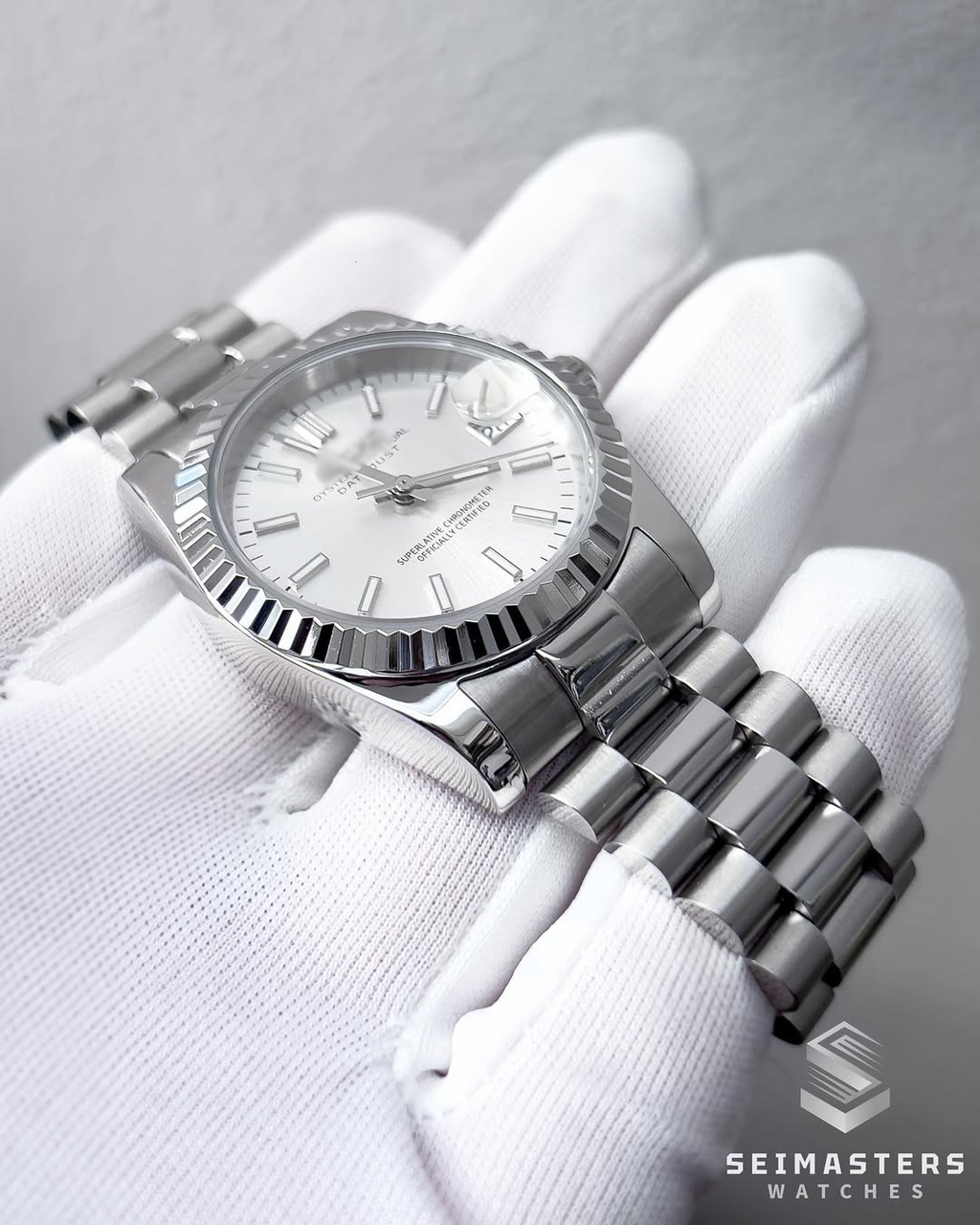 Datejust MOD Silver White