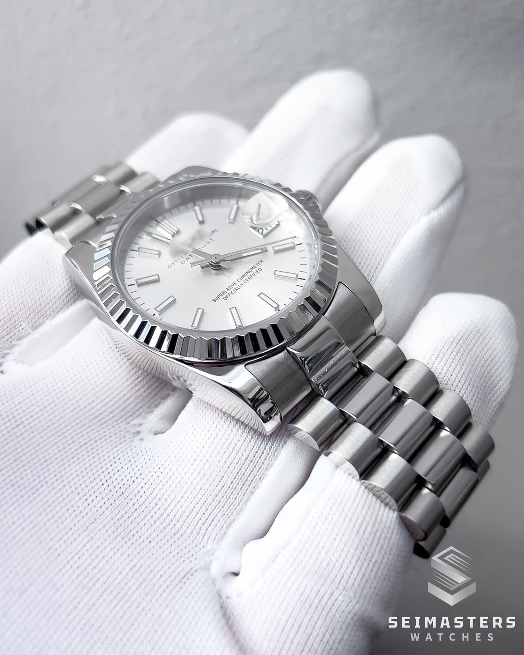 Datejust MOD Silver White