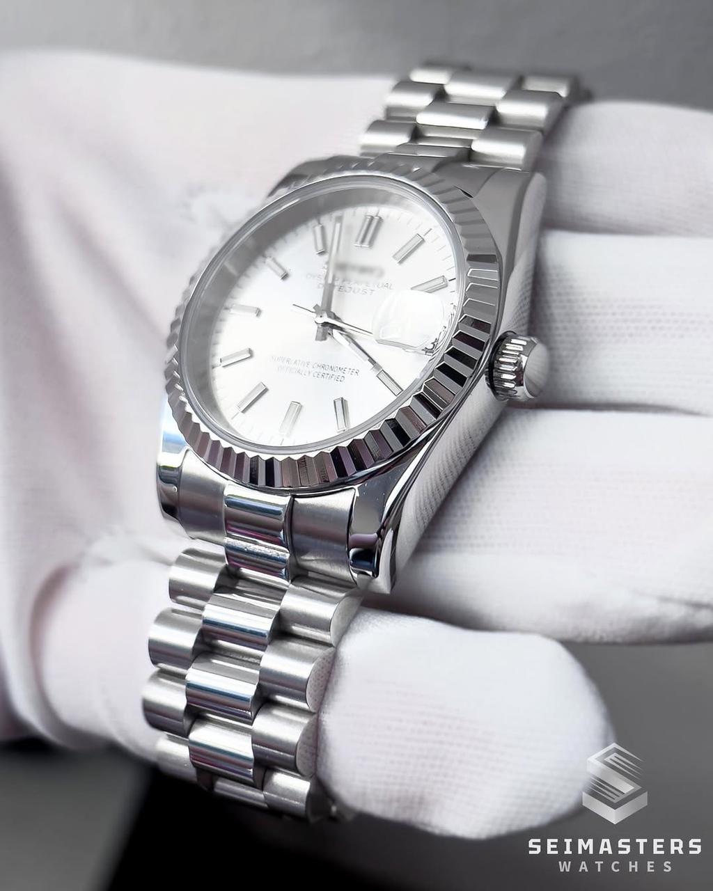 Datejust MOD Silver White