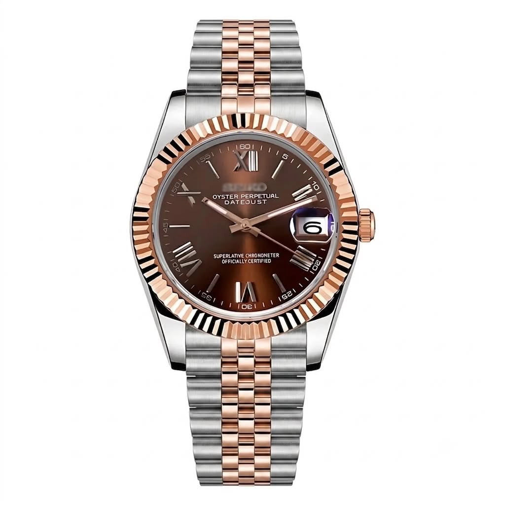 Datejust MOD Rose Gold - Brown Roman