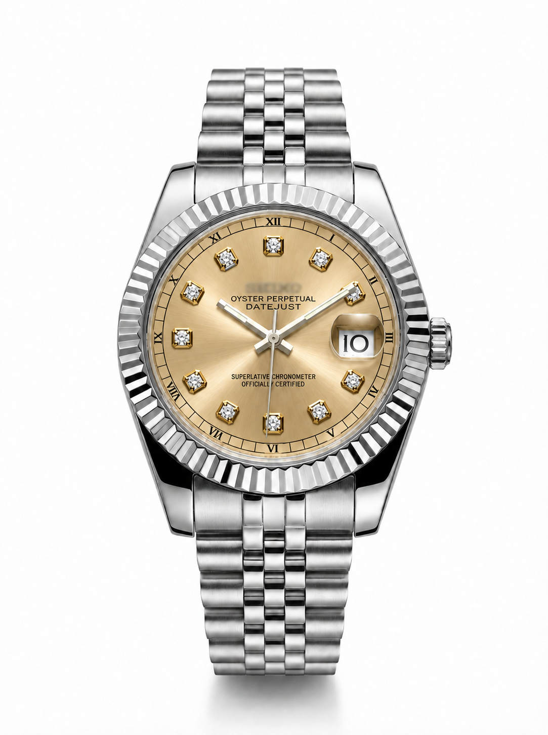 Datejust MOD Champagne Diamond Style Roman Dial with Jubilee bracelet