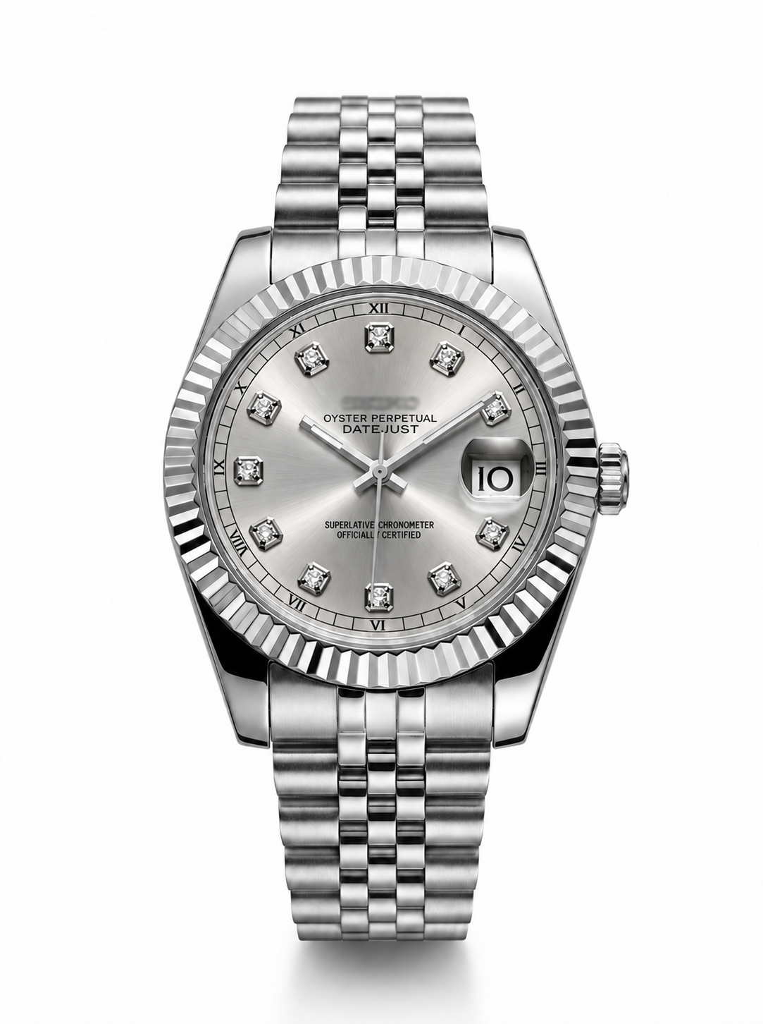 Datejust MOD Silver Diamond Style Roman Dial with Jubilee bracelet